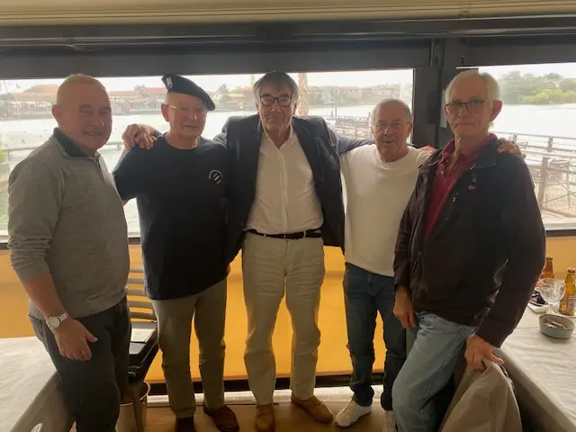 De gauche à droite Robert Clauw,Guy Ducept,Jean-Paul Jouault,Xavier Grandier Vazeilles