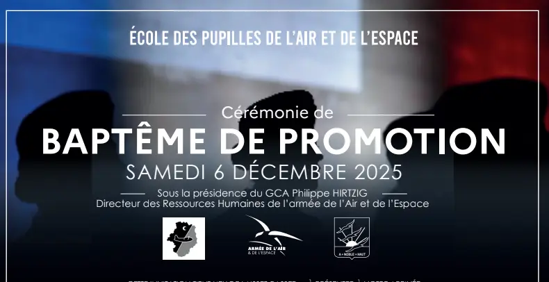 Flyer "Cérémonie de baptême de promotion"